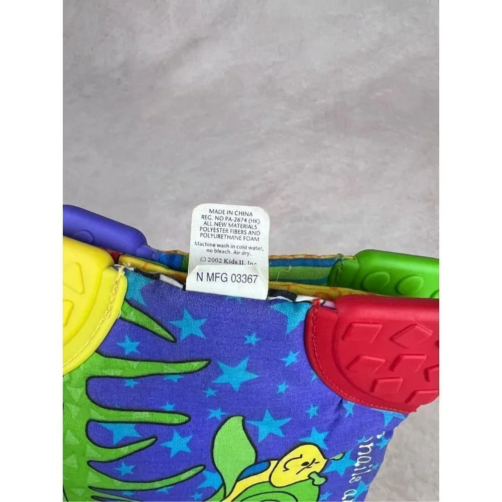 Vintage Kids II Stuffed Plush Book Colorful Crinkle Toy